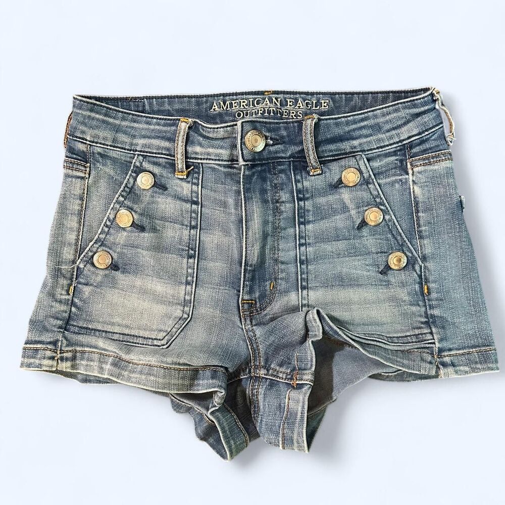 American-eagle Women's Blue and Navy Shorts